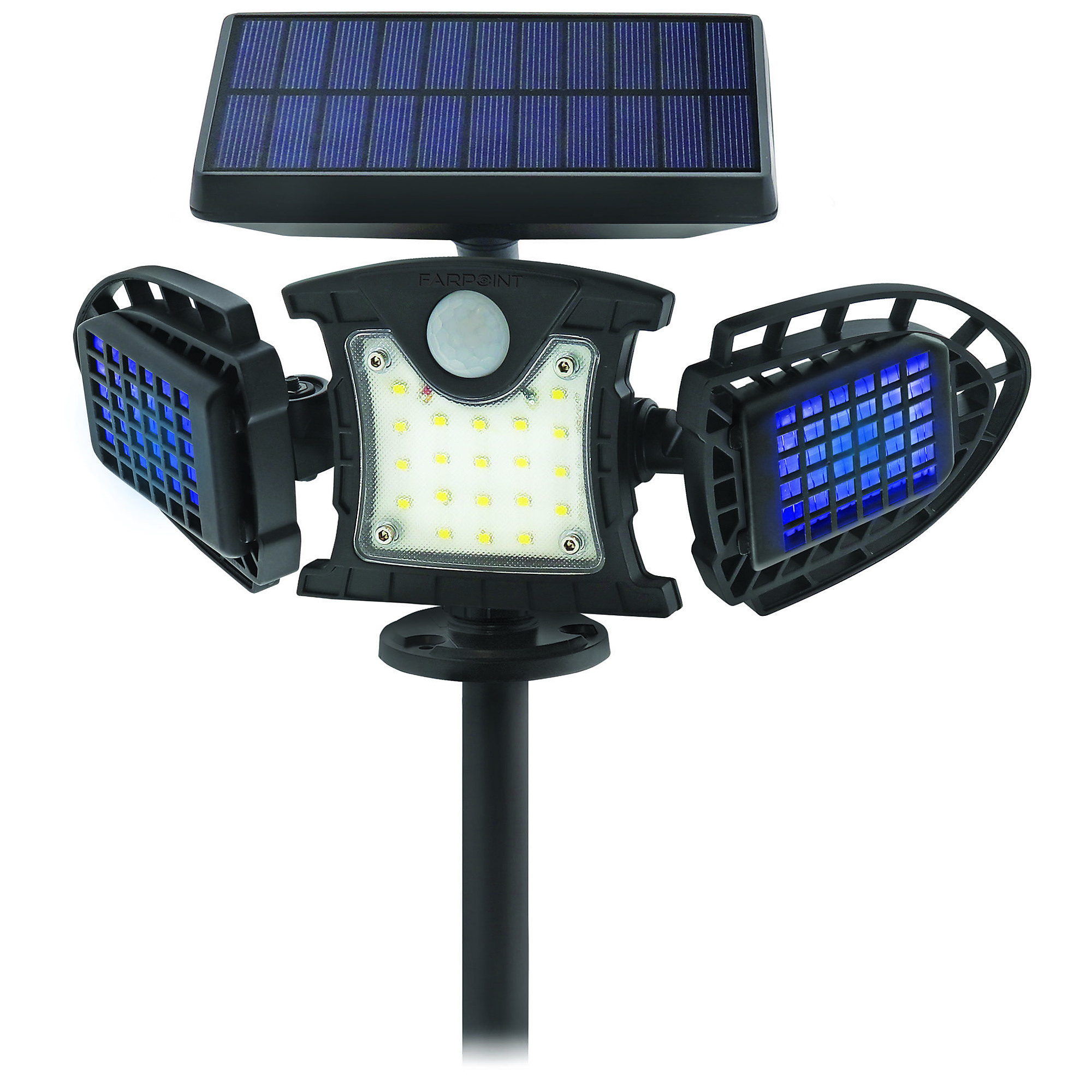 FarPoint Solar Bug Zapper and Motion Light on Stake, Model# WMSL15804